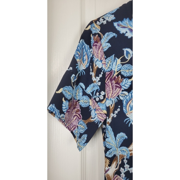 NWT Vince camuto floral print shirt midi dress - Picture 9 of 16